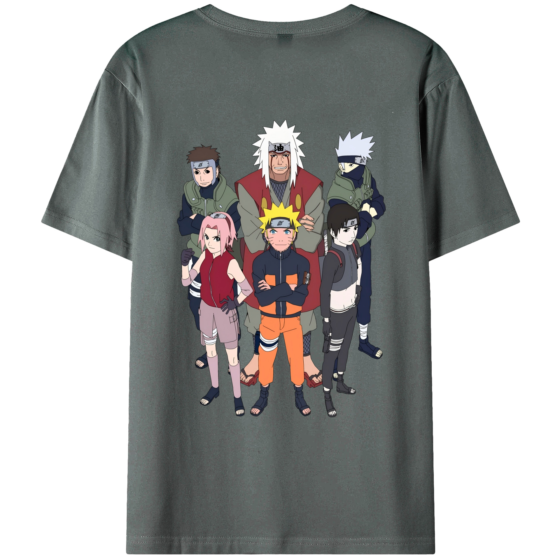 （画像用） NARUTO -ナルト- うずまき ナルト Uzumaki Naruto 綿100％ メンズ半袖Tシャツ（バックプリント） 通気性